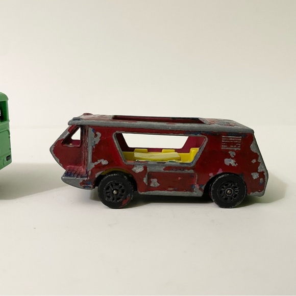 Lot of 3 Corgi Cars Juniors Racing Porsche Wigwam Van Camper Bedford Typhoo Bus - Picture 11 of 14